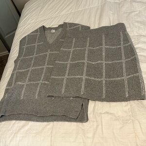 A New Day Knit set (Mini skirt &Top). Medium